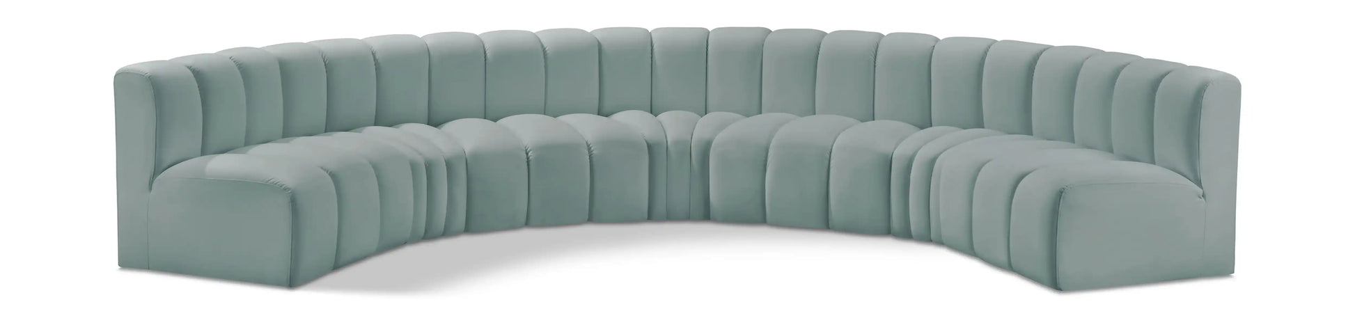 Arc - Faux Leather 7 Piece U-Shaped Modular Sofa - Best Buy Furniture