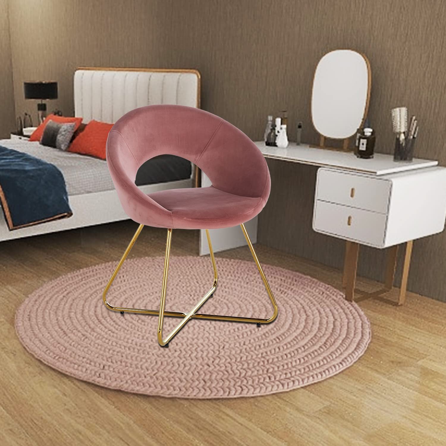 Modern Accent Velvet Chair (Set of 2) - Best Buy Furniture