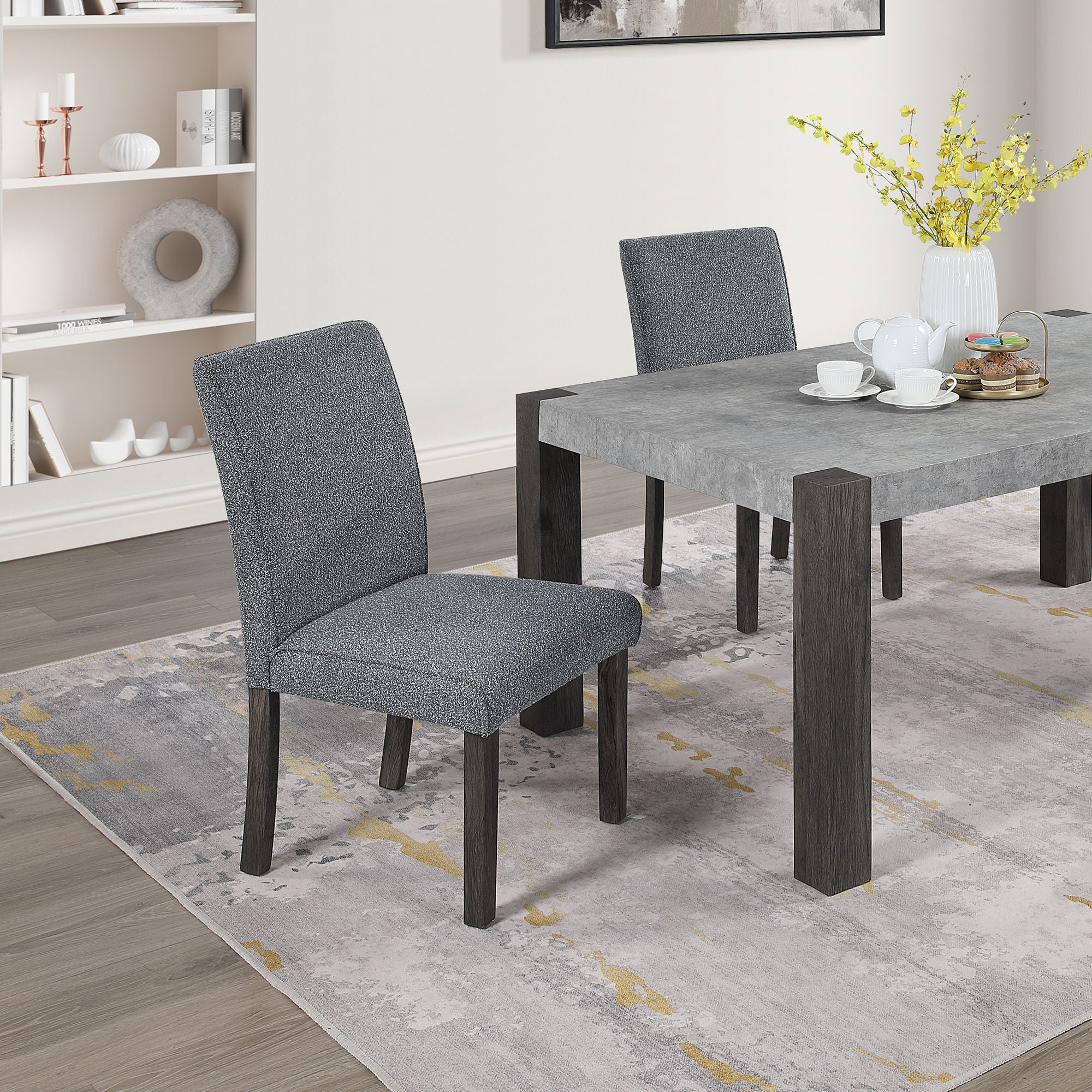 Marcia - Dining Chairs (Set of 2) - Gray - Best Buy Furniture