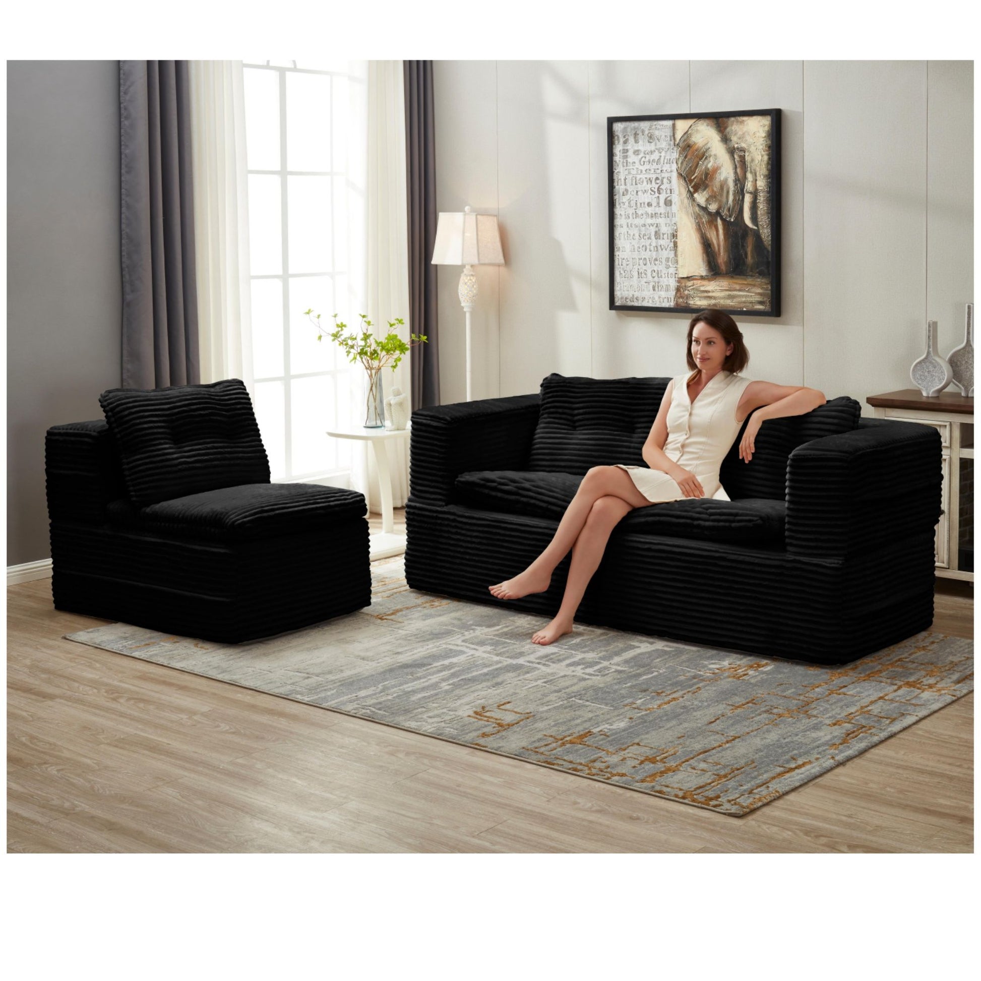 Multi Functional Sectional Sofa Bed With Independent Chaise Lounge And Functional Blanket - Best Buy Furniture