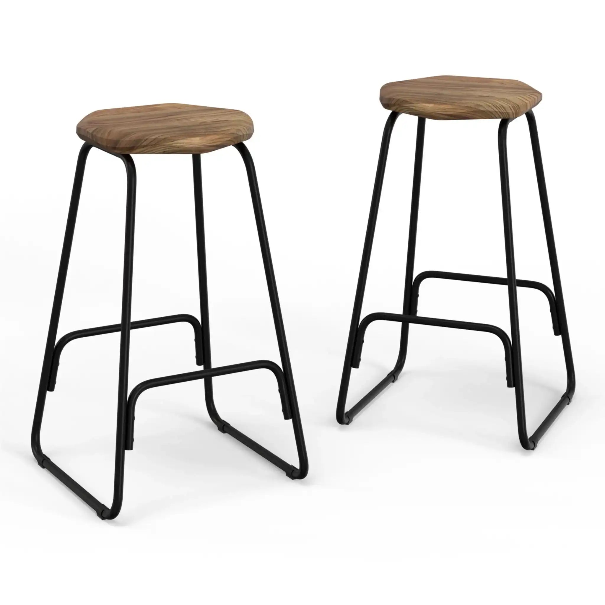 Orson - Saddle Counter Height Stool (Set of 2) - Natural - Best Buy Furniture