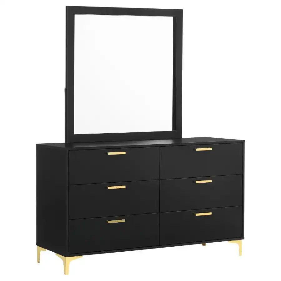 Kendall - 6-Drawer Dresser With Mirror - Best Buy Furniture