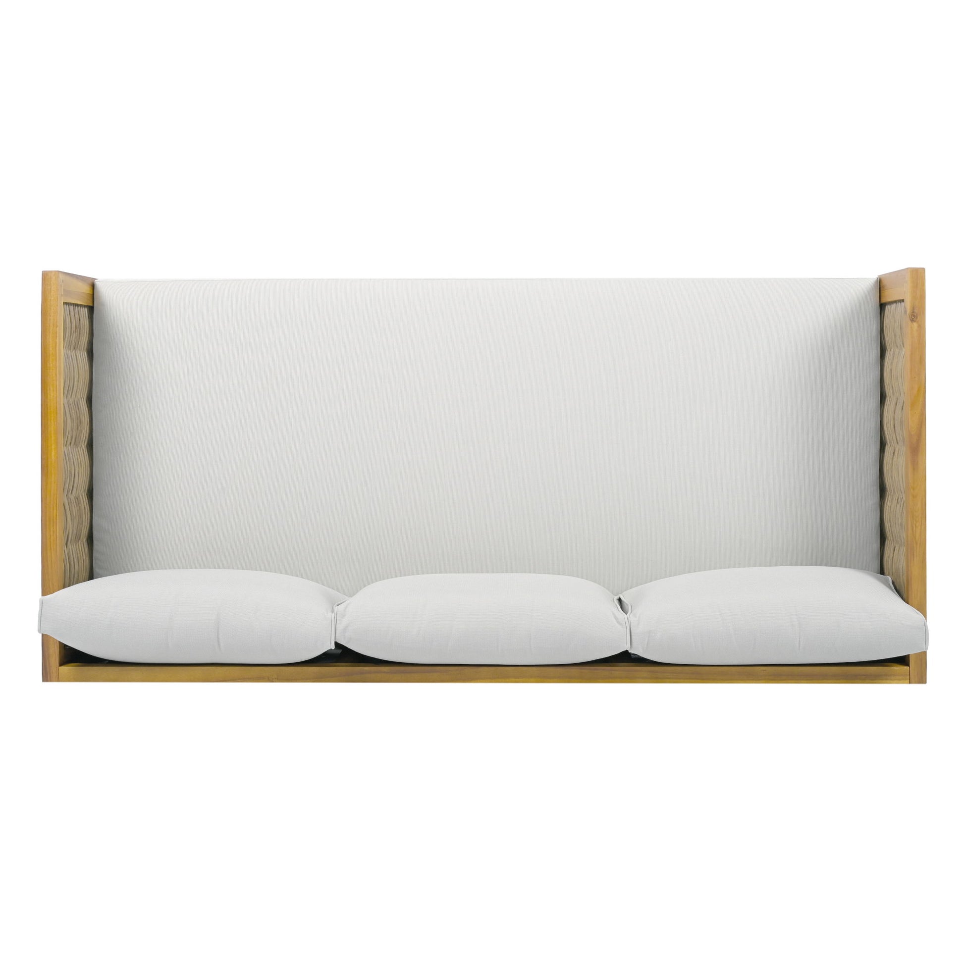 Claremont - 3 Seater Daybed Teak Acacia Wood Water Resistant Cushions - Best Buy Furniture