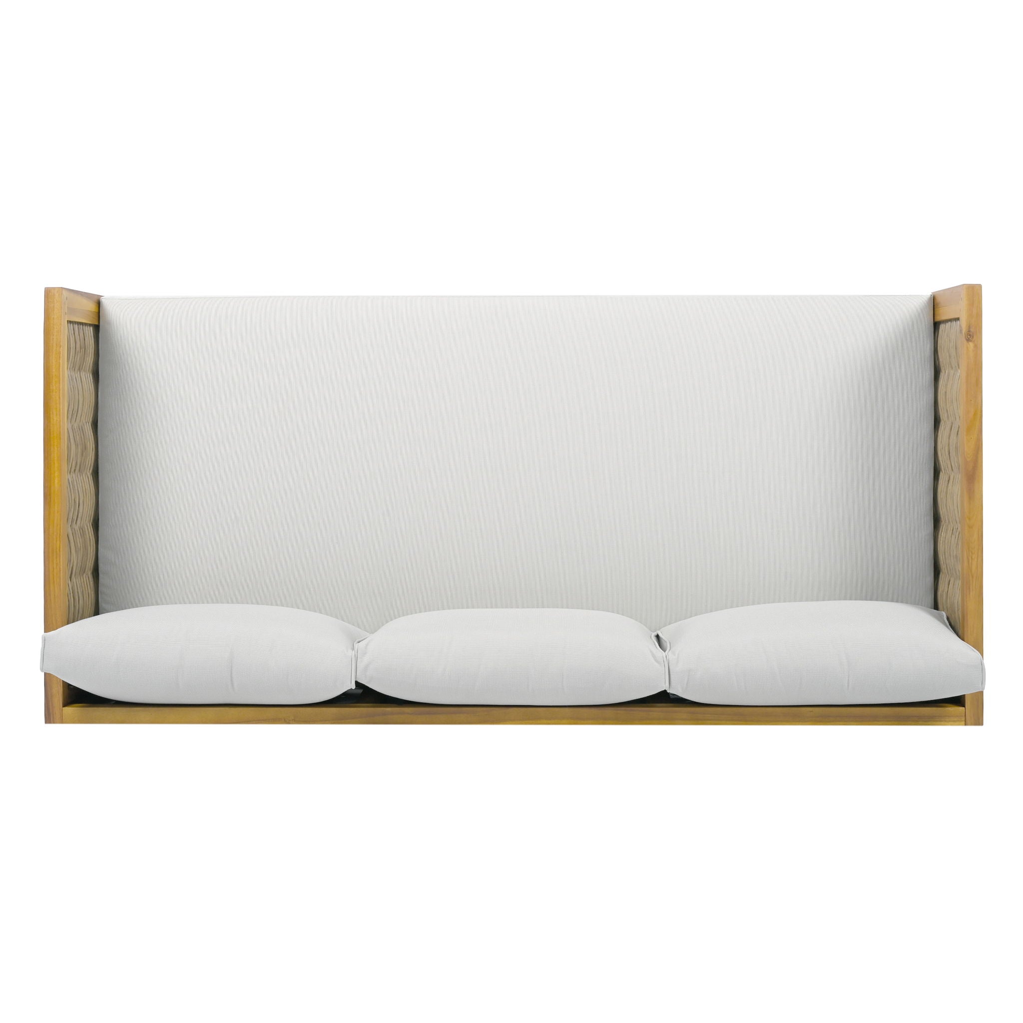 Claremont - 3 Seater Daybed Teak Acacia Wood Water Resistant Cushions - Best Buy Furniture