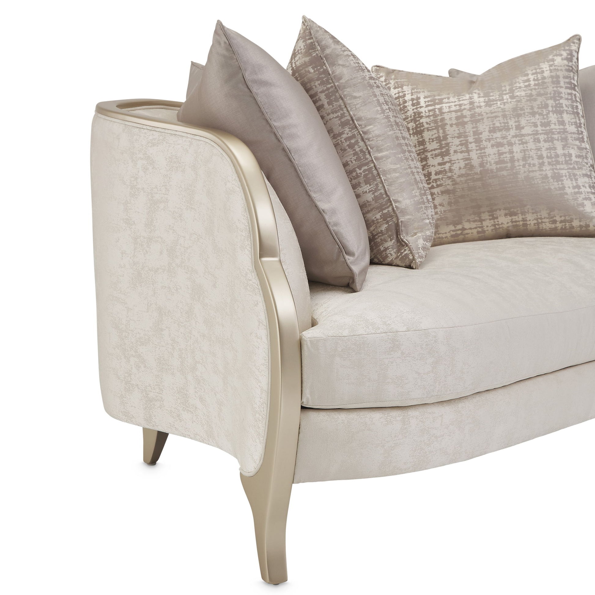 Malibu Crest - Loveseat - Cloud White / Chardonnay - Best Buy Furniture