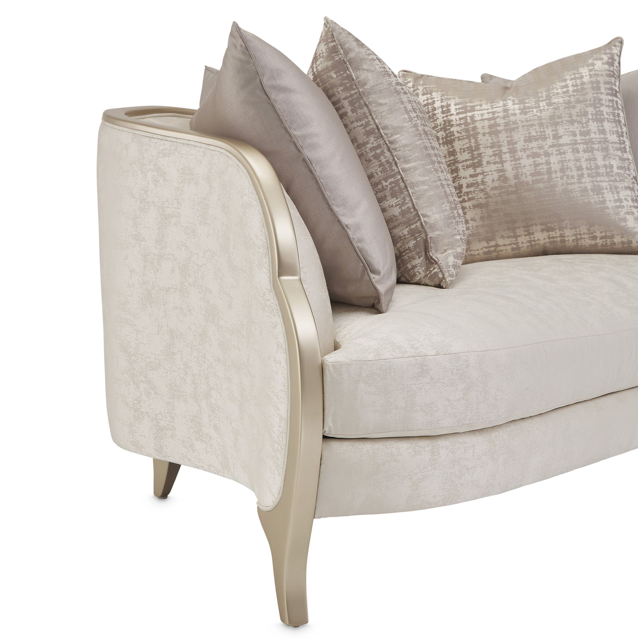 Malibu Crest - Loveseat - Cloud White / Chardonnay - Best Buy Furniture