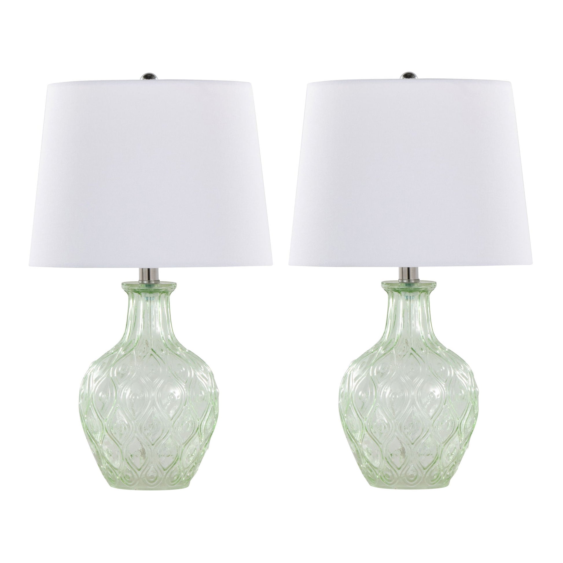 Gloria - Round Contemporary Lamp (Set of 2) - Best Buy Furniture