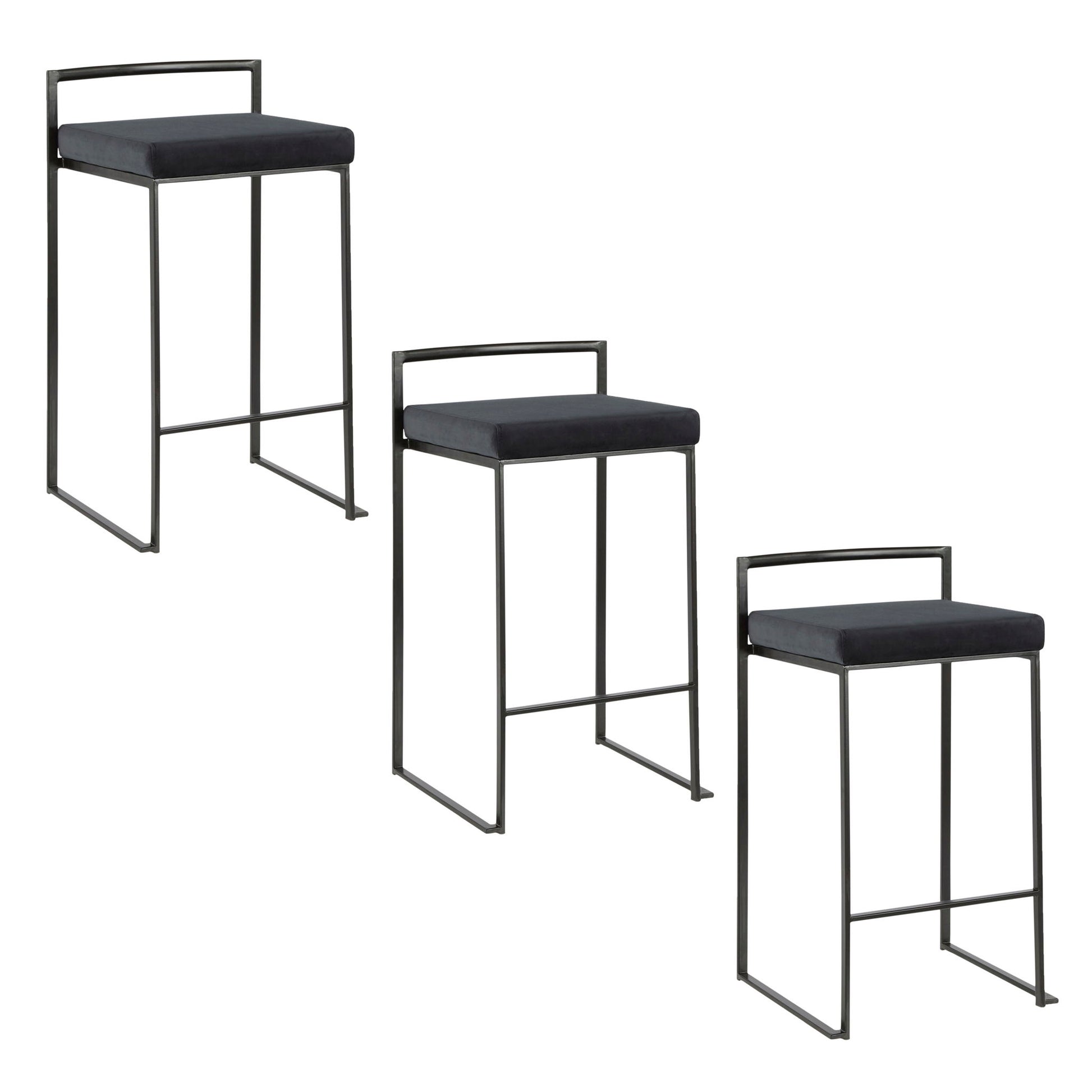 Fuji - Contemporary Style Stackable Counter Stool - Best Buy Furniture
