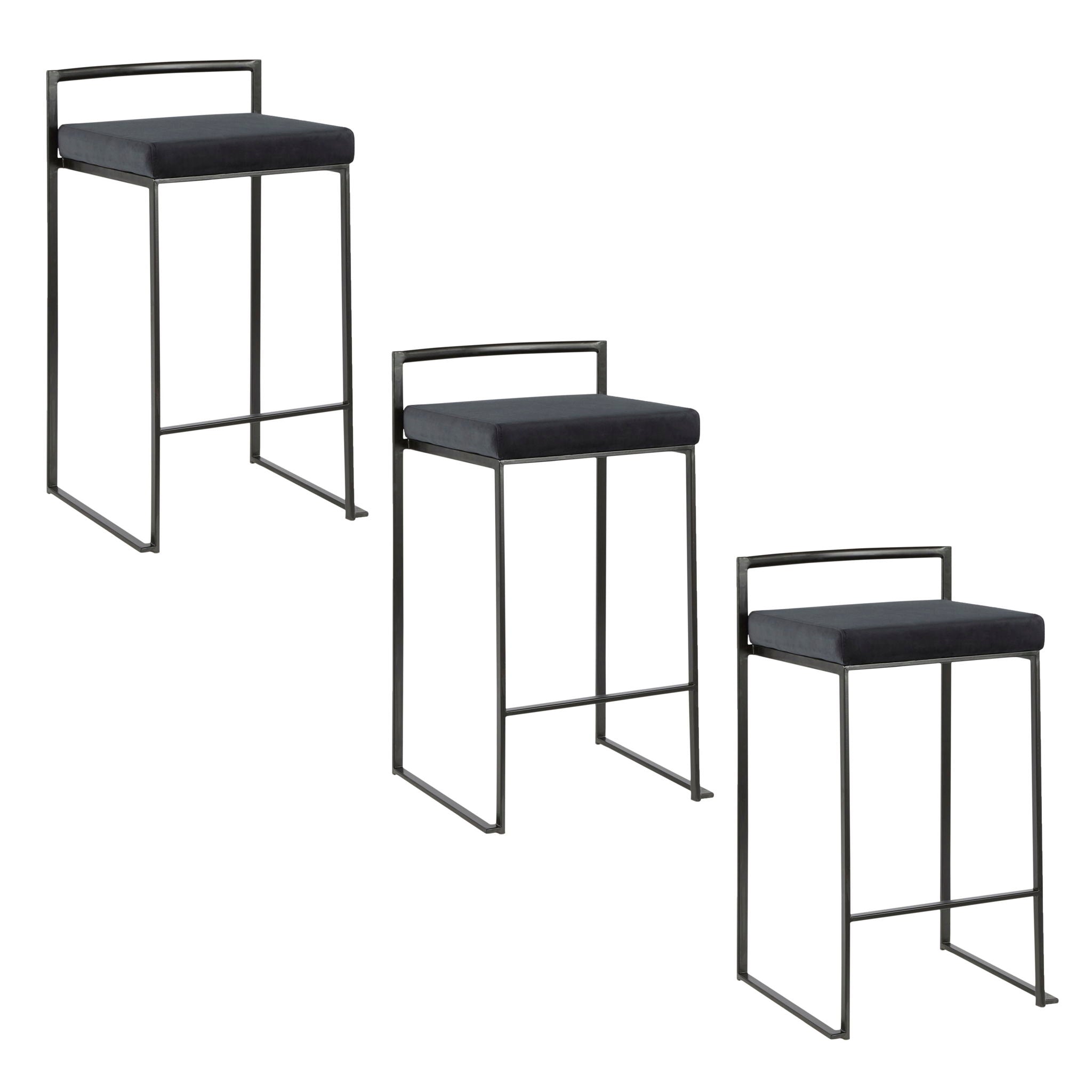 Fuji - Contemporary Style Stackable Counter Stool - Best Buy Furniture