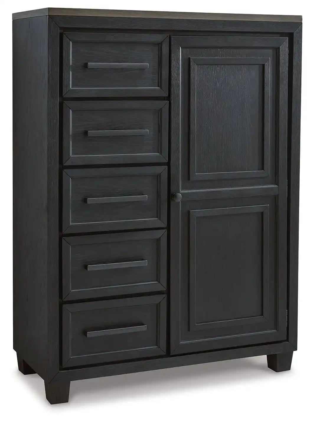 Foyland - Door Chest - Black / Brown - Best Buy Furniture