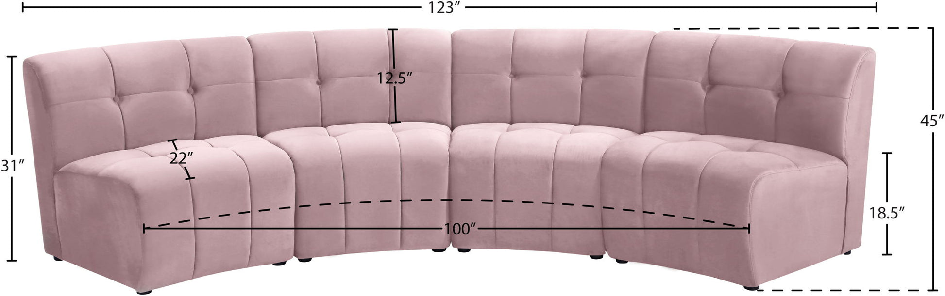 Limitless - 4 Pc. Modular Sectional - Best Buy Furniture