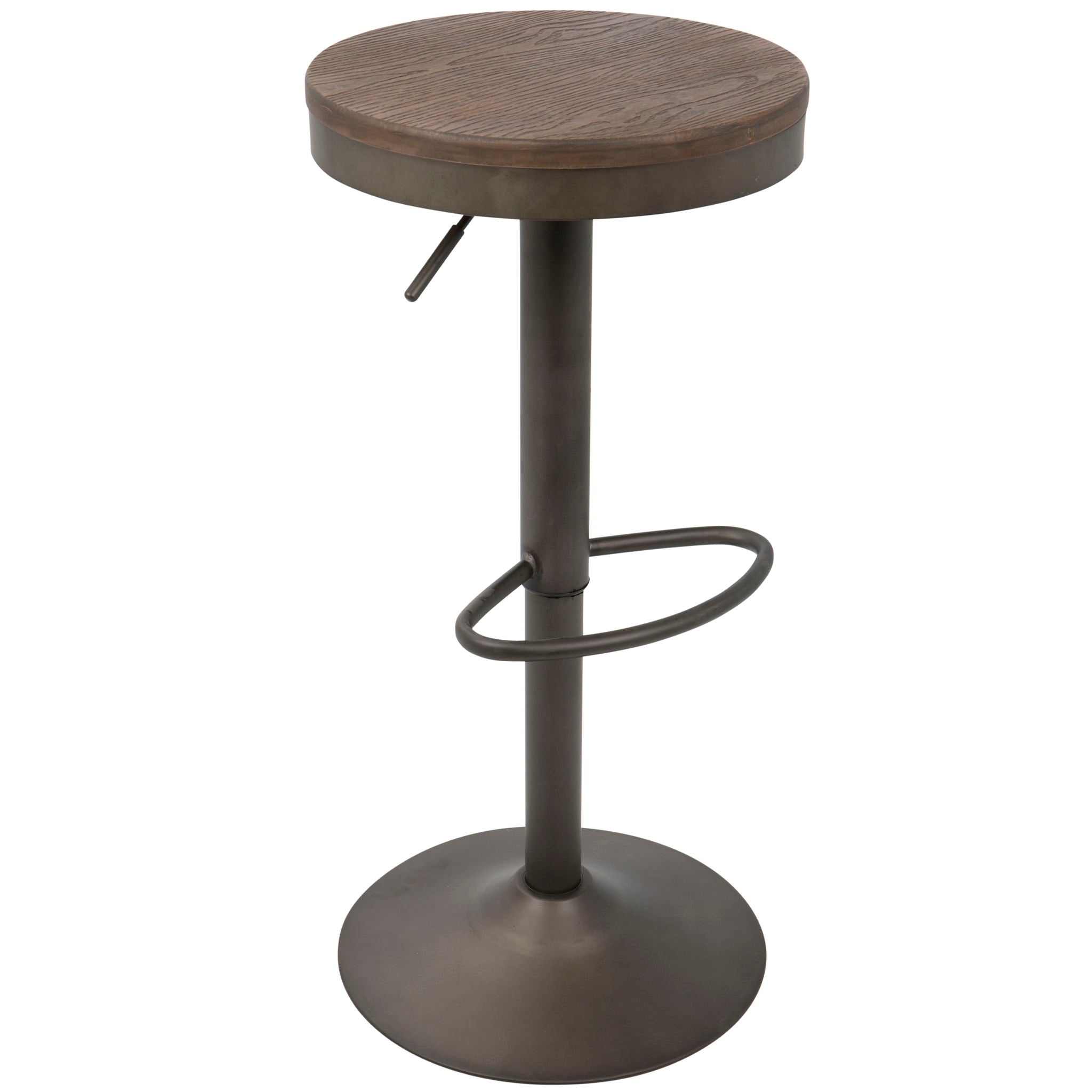 Dakota - Industrial Design Adjustable Barstool (Set of 2) - Best Buy Furniture