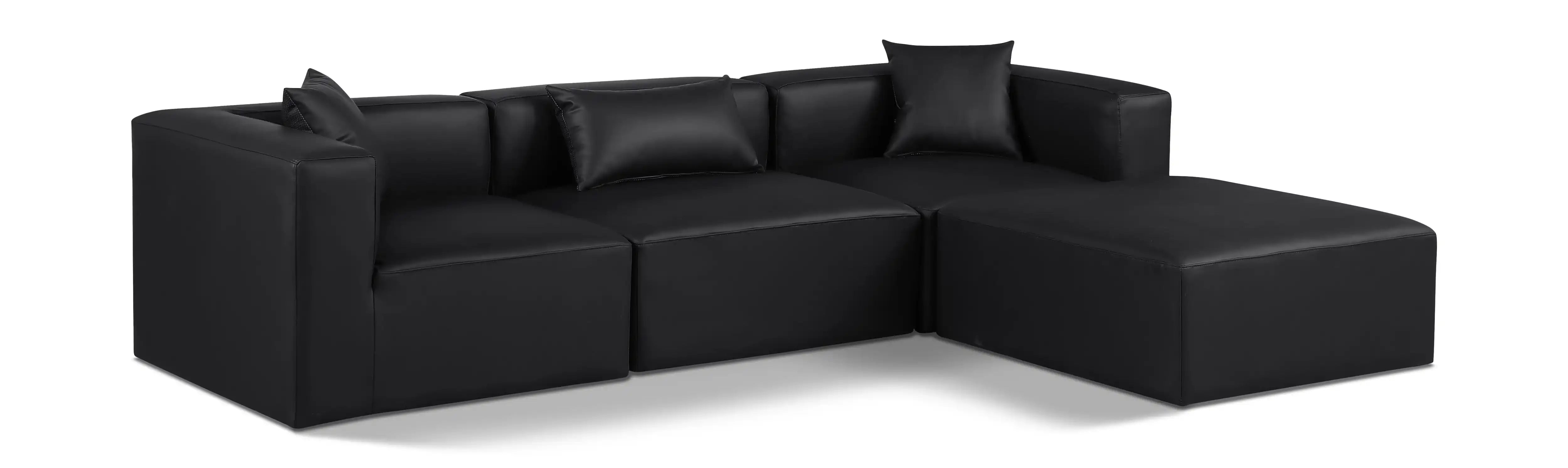 Cube - 4 Piece Modular Sectional With Chaise - Best Buy Furniture