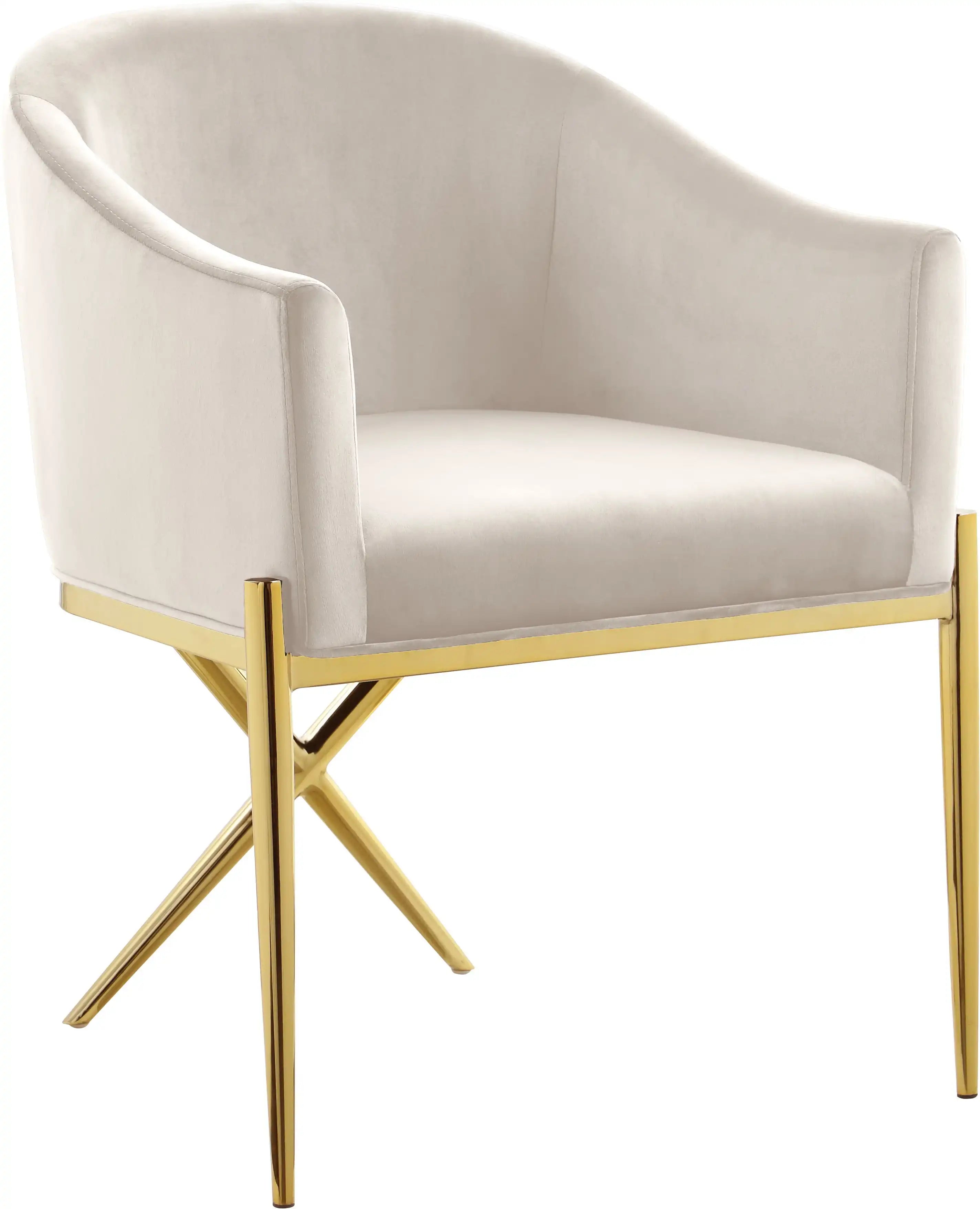 Xavier - Dining Chair with Gold Legs - Best Buy Furniture