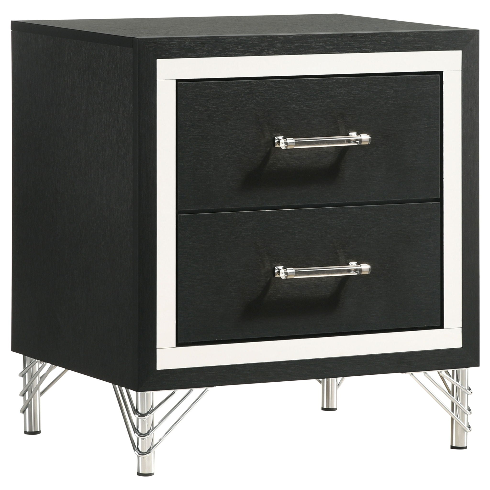 Lucia - 2-Drawer Nightstand - White - Best Buy Furniture