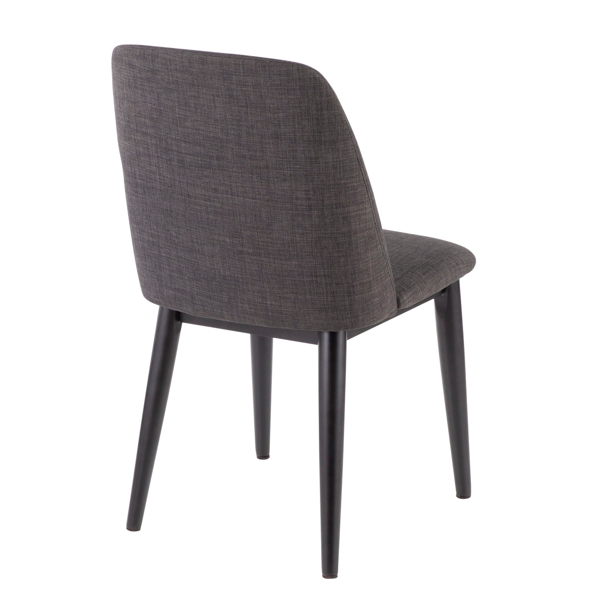 Tintori - Contemporary Dining Chair (Set of 2) - Charcoal - Best Buy Furniture
