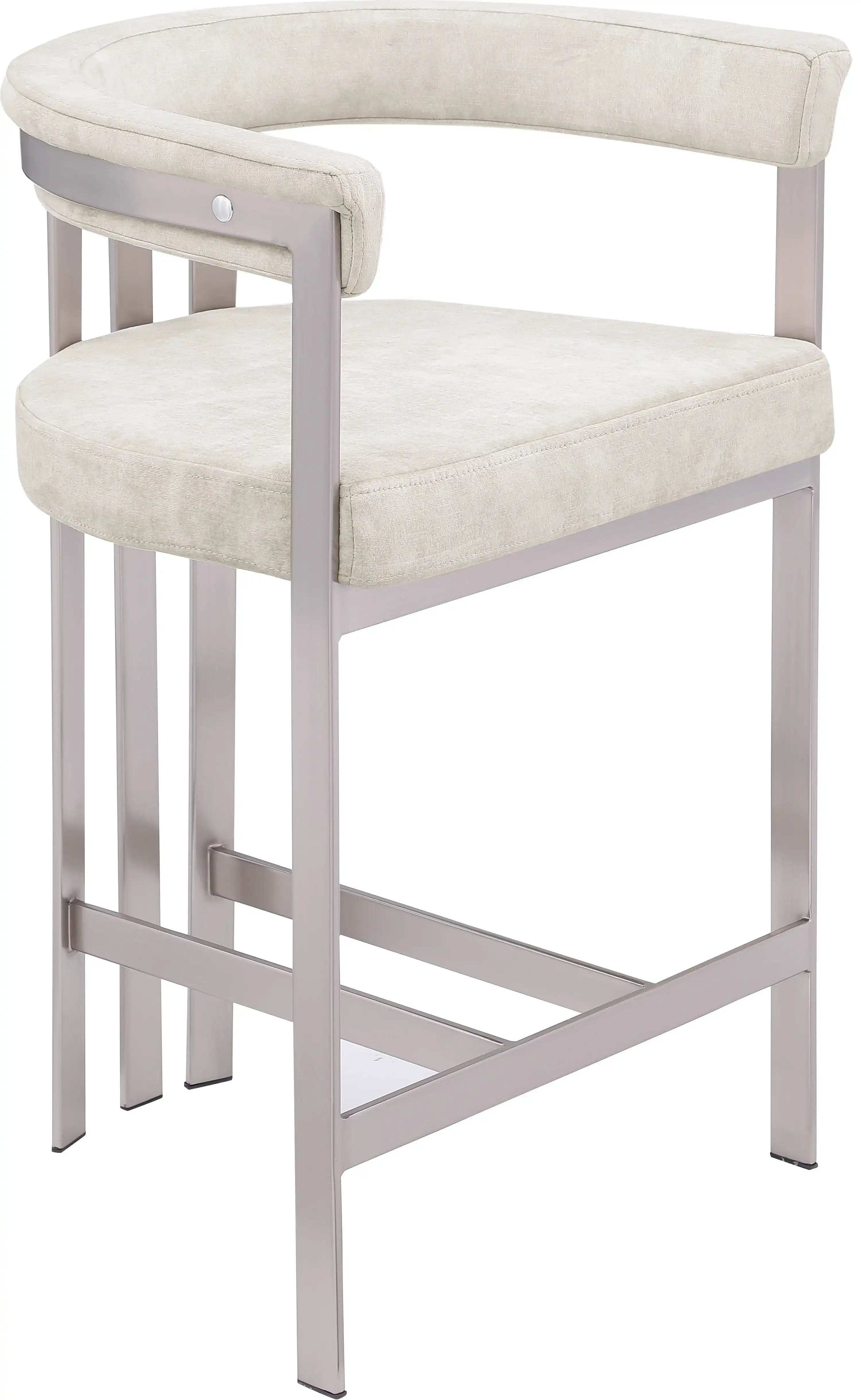 Marcello - Counter Stool (Set of 2) - Stone - Best Buy Furniture