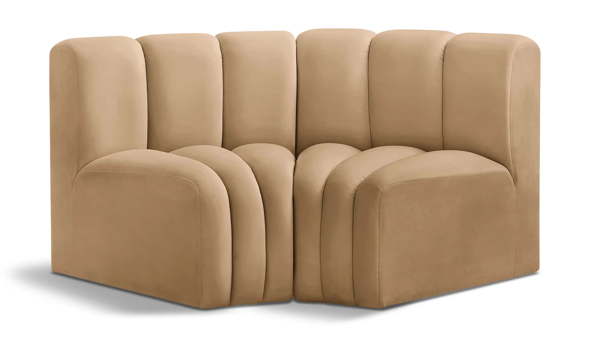 Arc - Velvet 2 Piece Modular Sofa - Best Buy Furniture