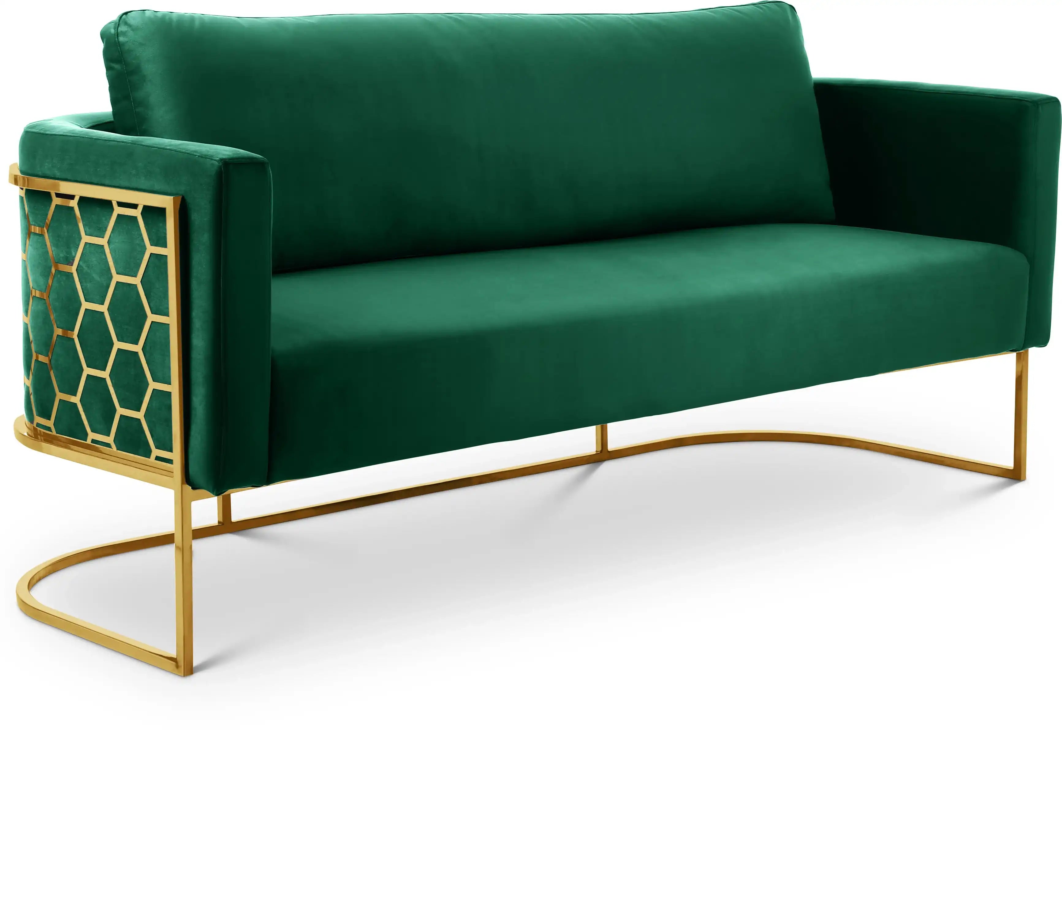 Casa - Sofa with Gold Legs - Best Buy Furniture