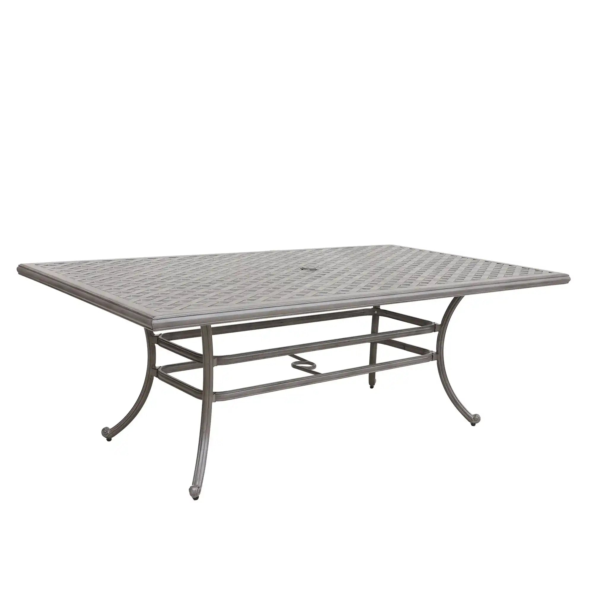 46X86" Cast Aluminum Rectangle Table - Gray - Best Buy Furniture