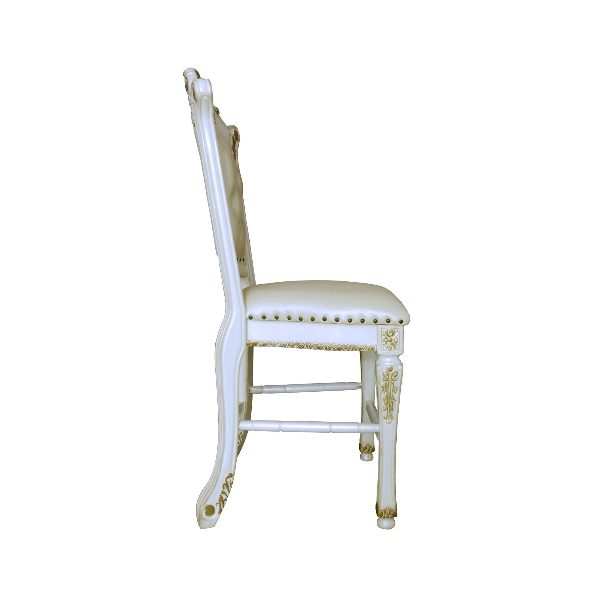 Vendome - Antique Counter Height Chair (Set of 2) - White - Best Buy Furniture