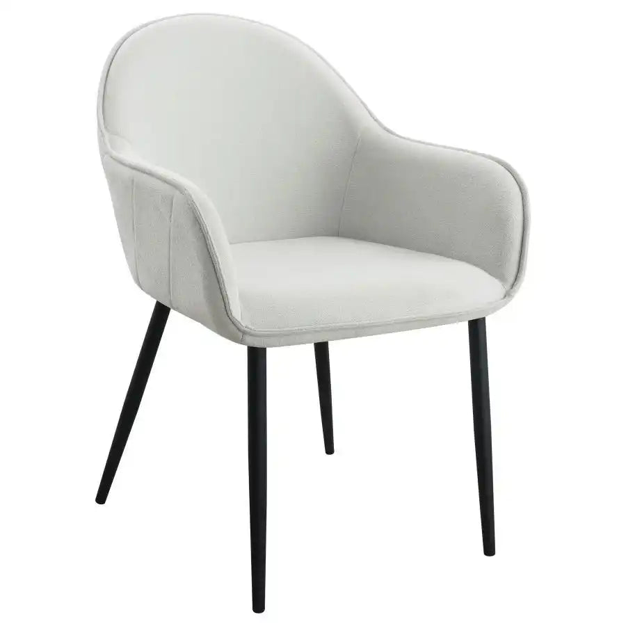 Emma - Fabric Upholstered Dining Arm Chair (Set of 2) - Best Buy Furniture