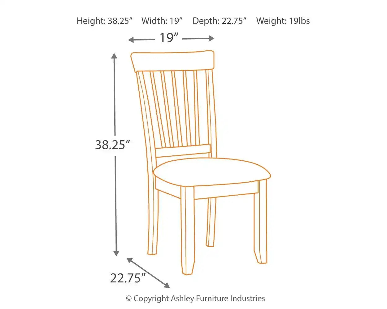 Berringer - Dining UPH Side Chair (Set of 2) - Rustic Brown - Best Buy Furniture