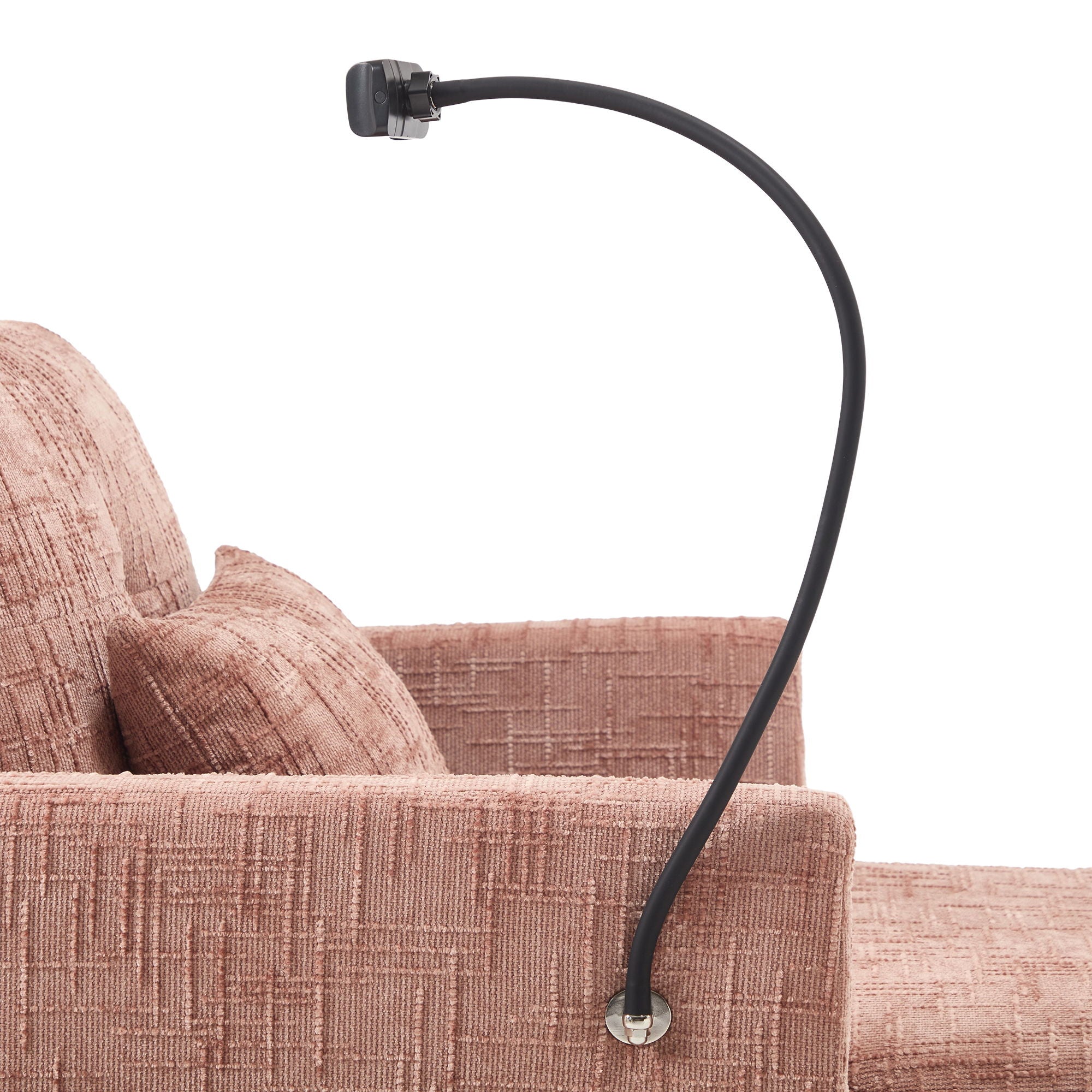 Multifunctional Chenille Recliner Sofa With Storage And Phone Bracket - Best Buy Furniture