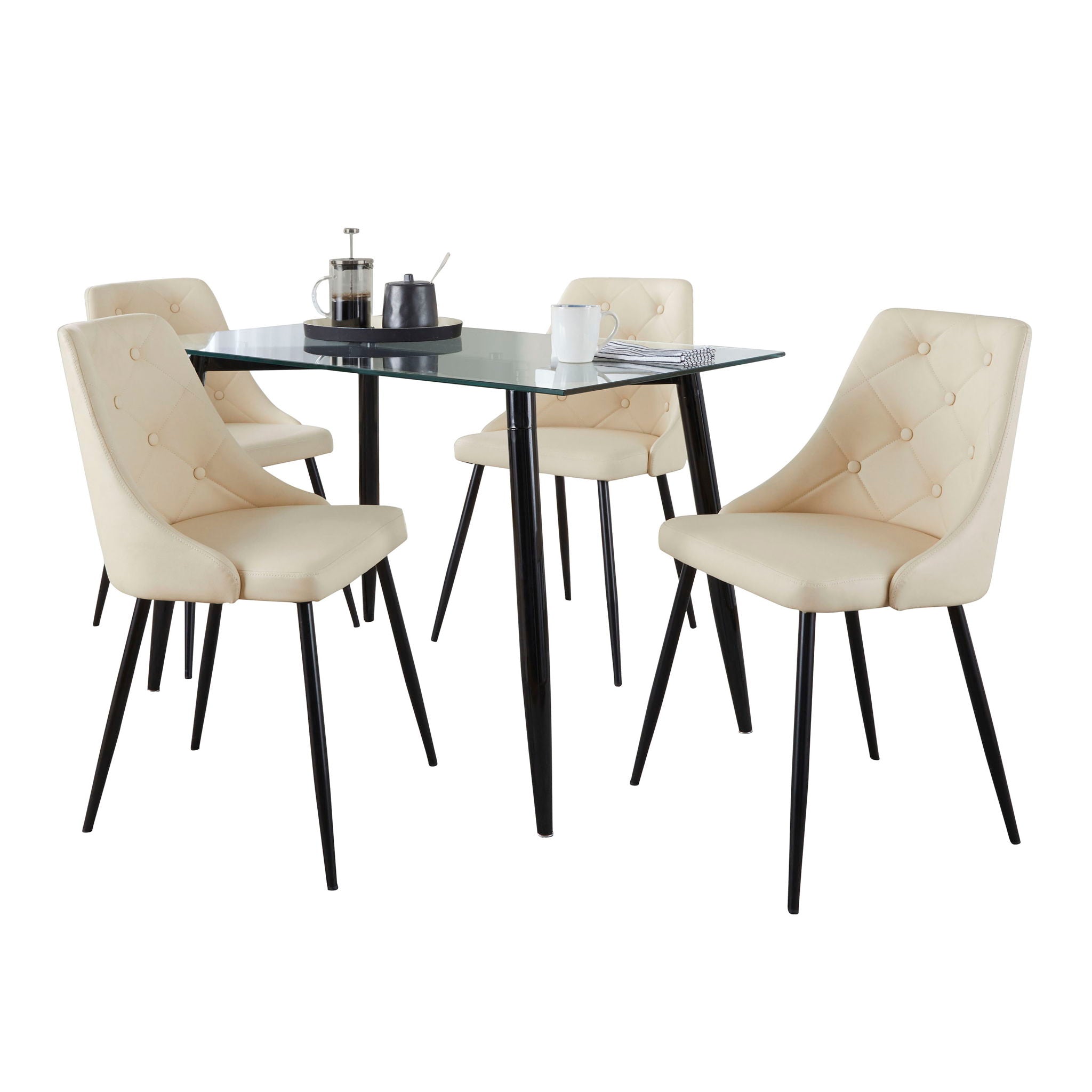Clara Giovani - 5 Piece Contemporary Dining Set - Best Buy Furniture