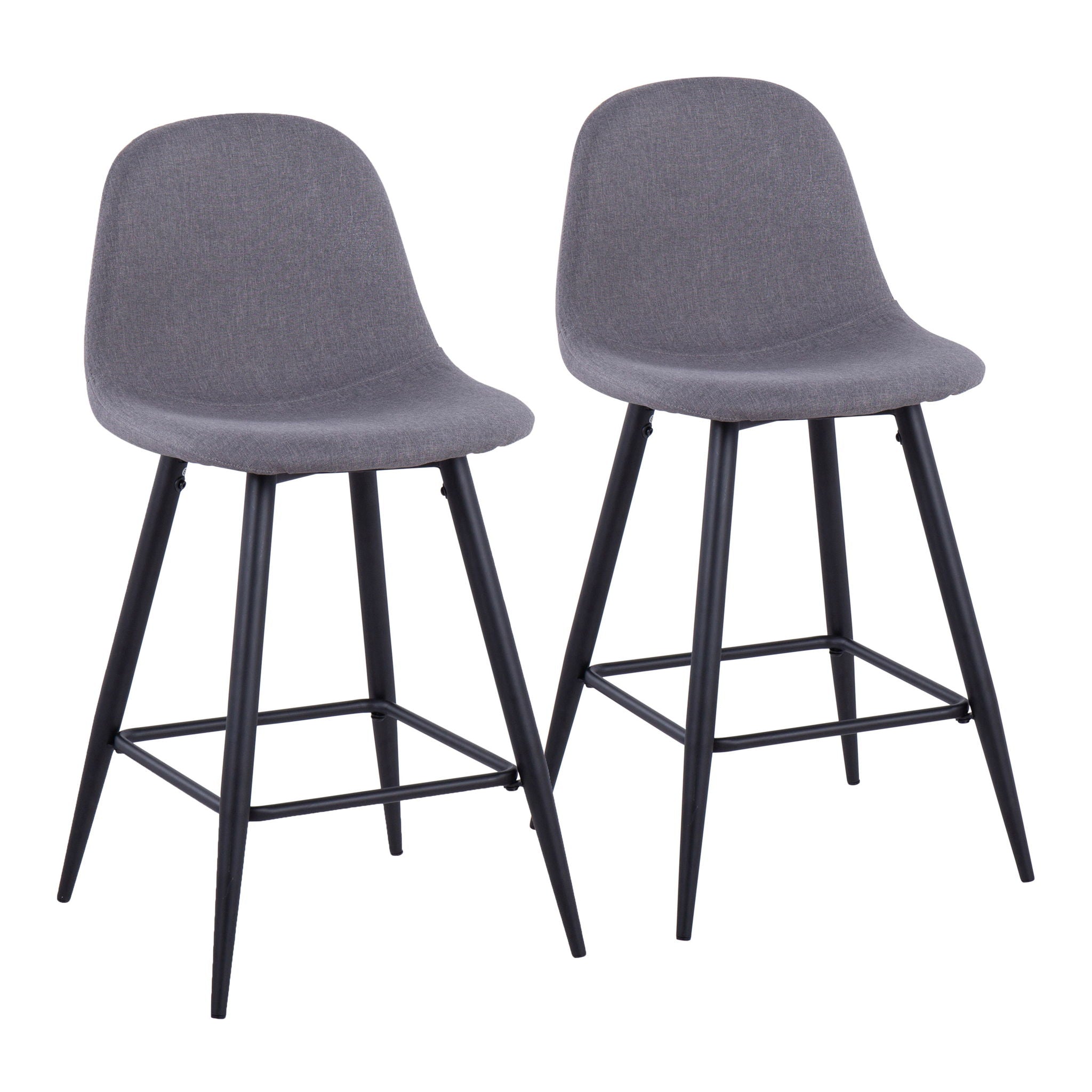 Pebble - Mid Century Casual Comfort Modern Counter Stool (Set of 2) - Best Buy Furniture