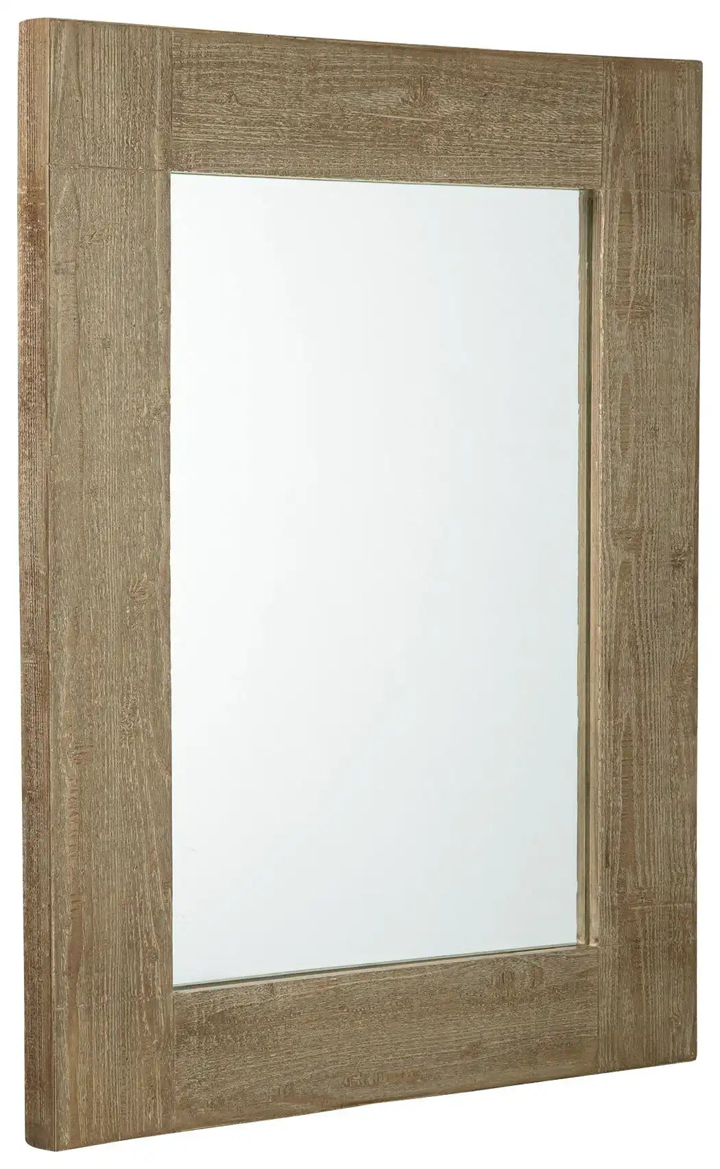 Waltleigh - Accent Mirror - Distressed Brown - Best Buy Furniture