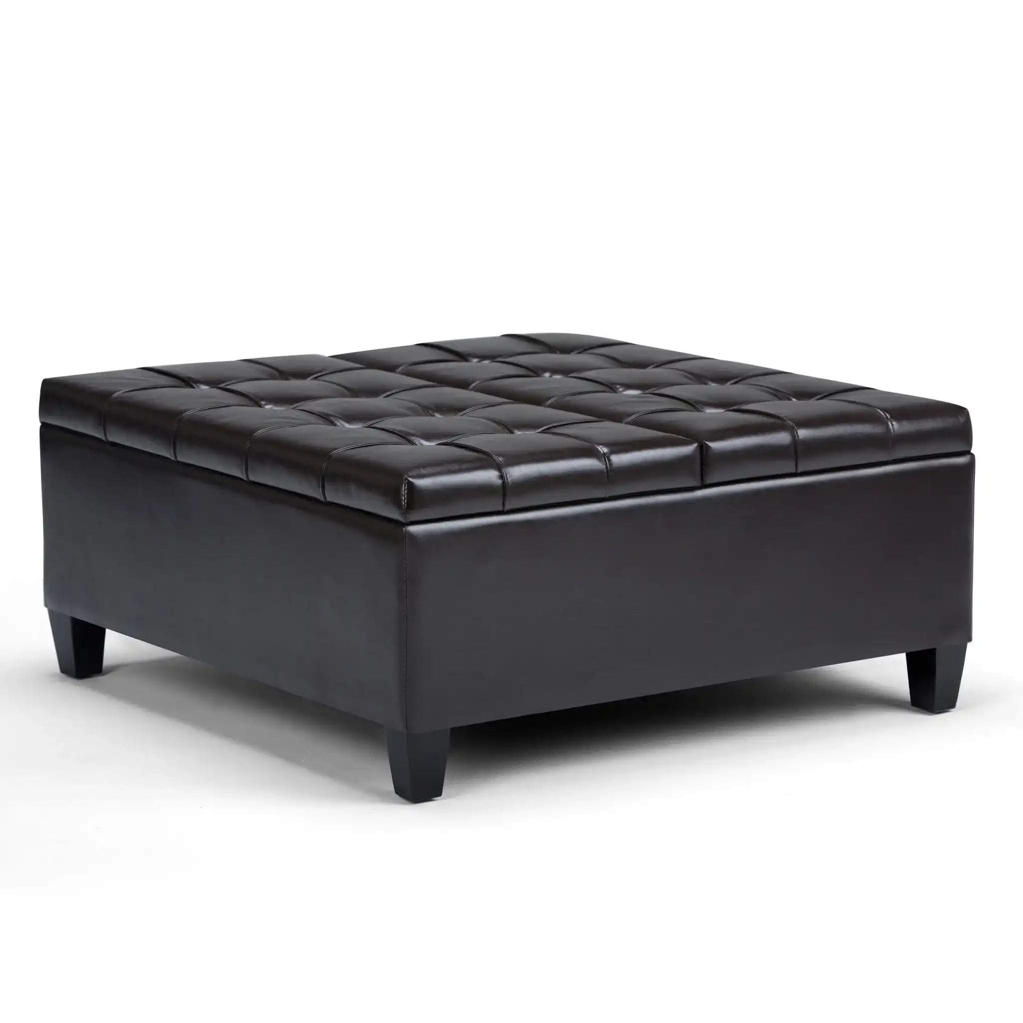Harrison - Coffee Table Storage Ottoman - Tanners Brown - Best Buy Furniture