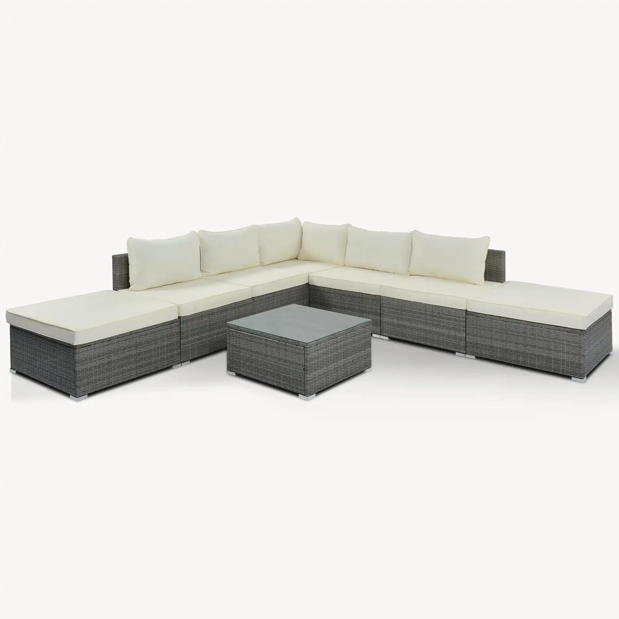 Sundrift 8-Pieces Outdoor Sectional Set - Best Buy Furniture