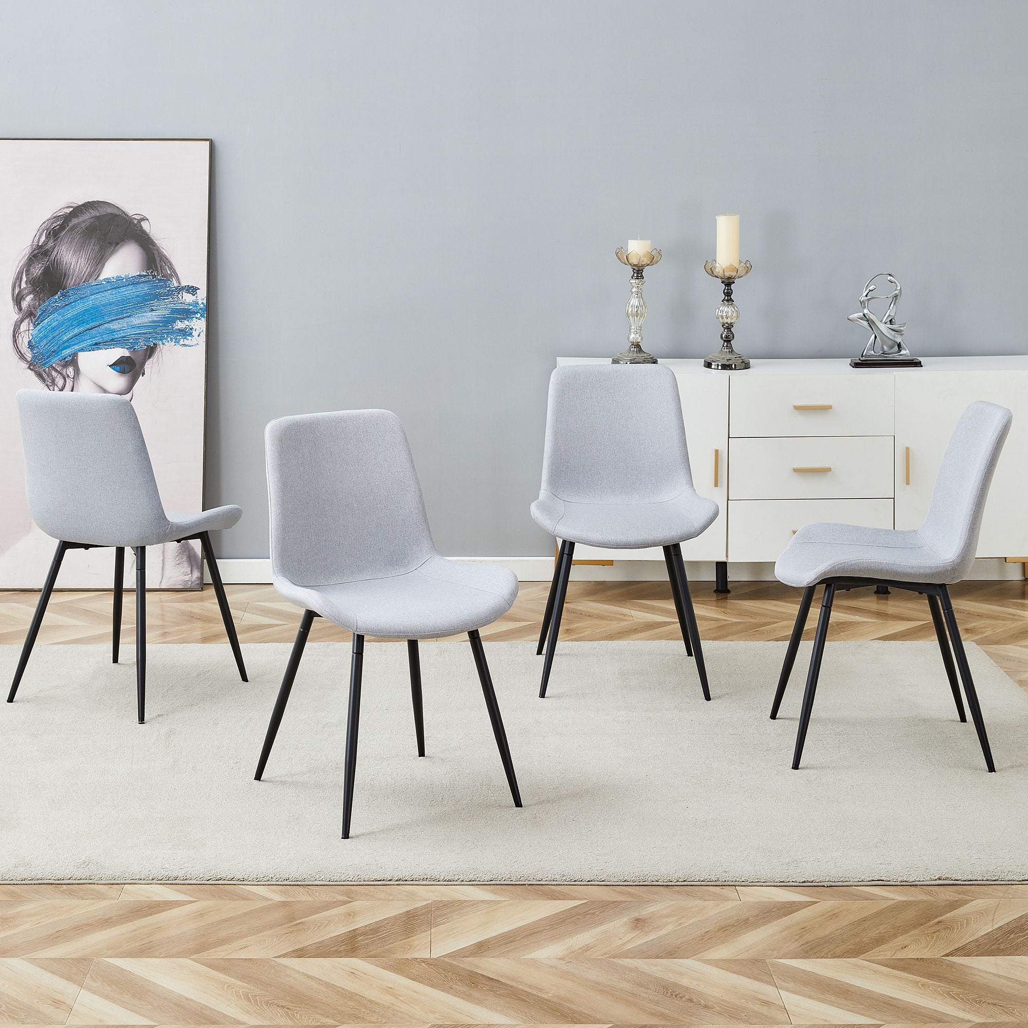 Modern Medieval Style Restaurant Cushioned Chairs With Suede Backrests - Best Buy Furniture