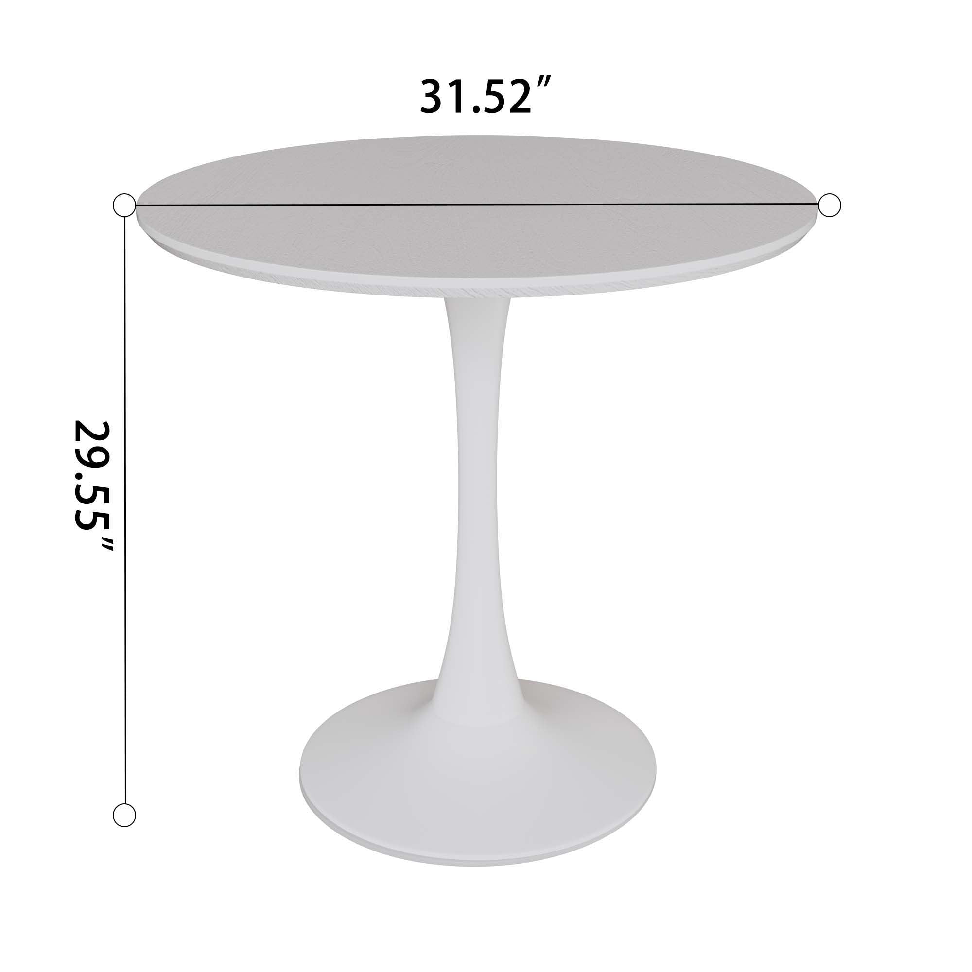 Round Dining Table Set With Tulip Design And 2 Chairs - Best Buy Furniture