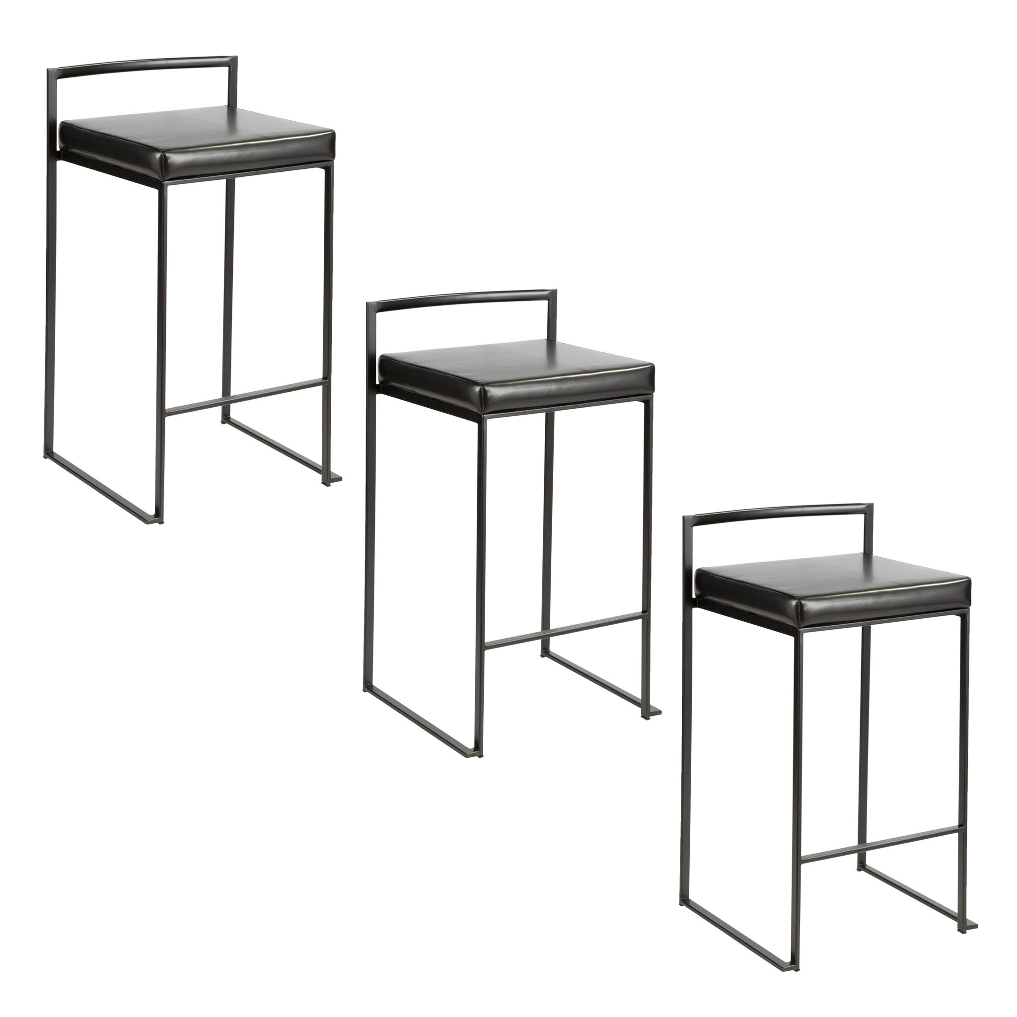 Fuji - Contemporary Style Stackable Counter Stool - Best Buy Furniture
