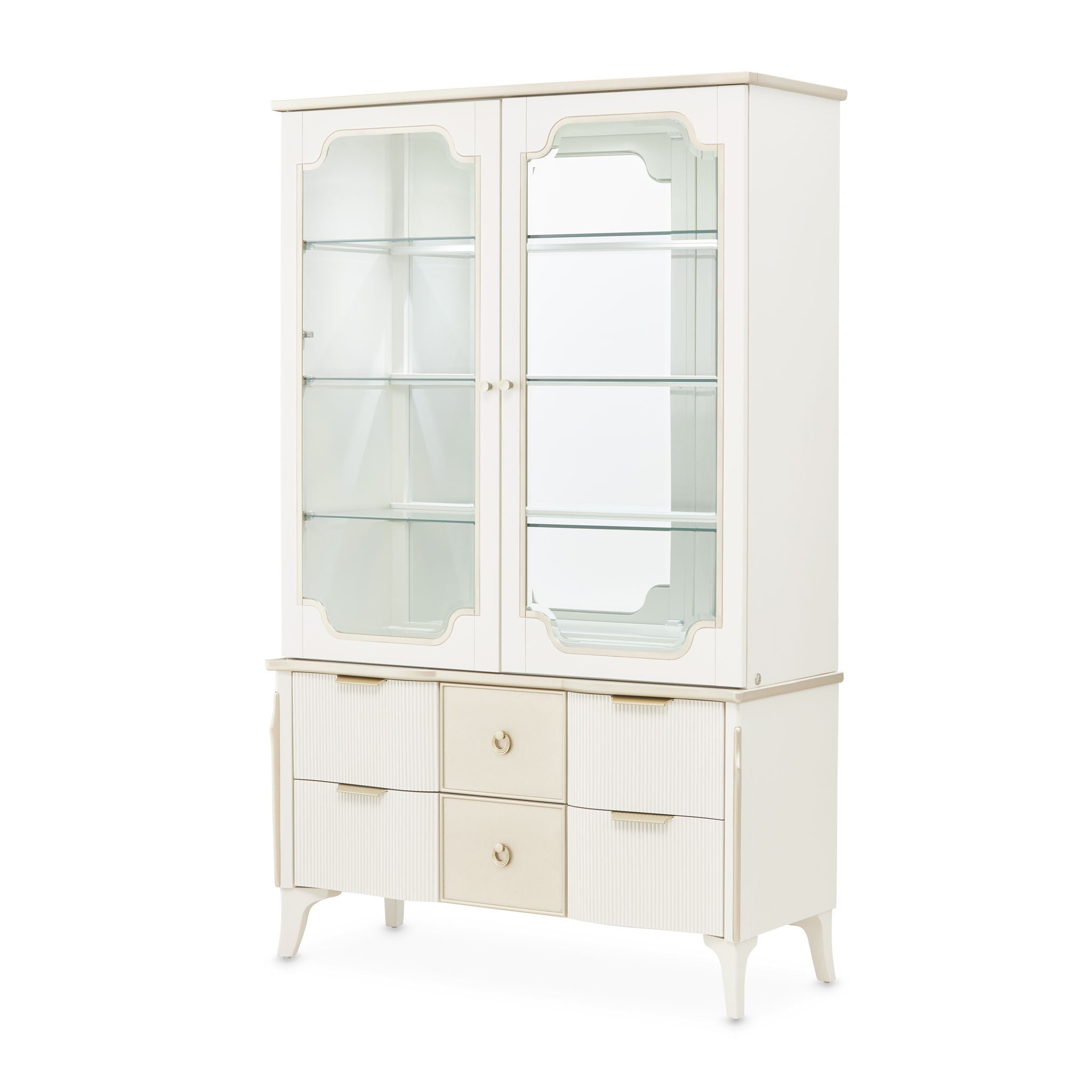 La Marisia - Display Cabinet - Creamy Pearl - Best Buy Furniture