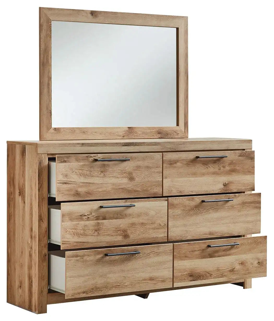 Hyanna - Dresser, Mirror - Tan - Best Buy Furniture