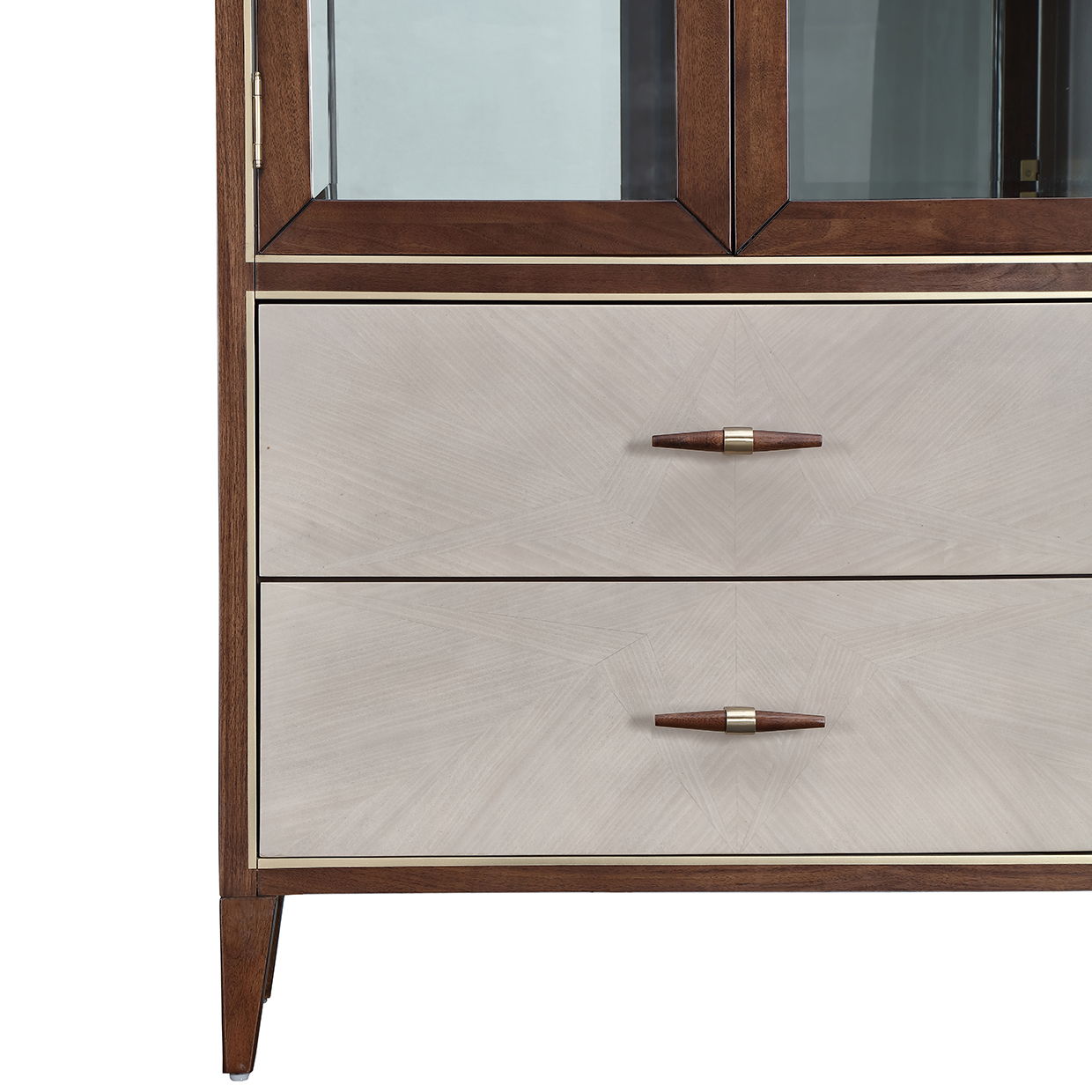 Houston - Display Cabinet - Walnut - Best Buy Furniture