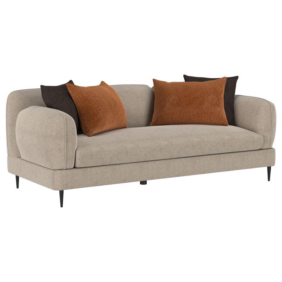 Jade - Chenille Upholstered Modern Track Arm Sofa - Best Buy Furniture