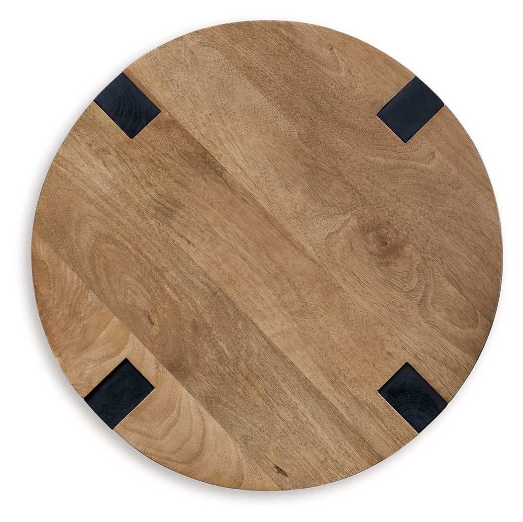 Hanneforth - Round End Table - Brown - Best Buy Furniture