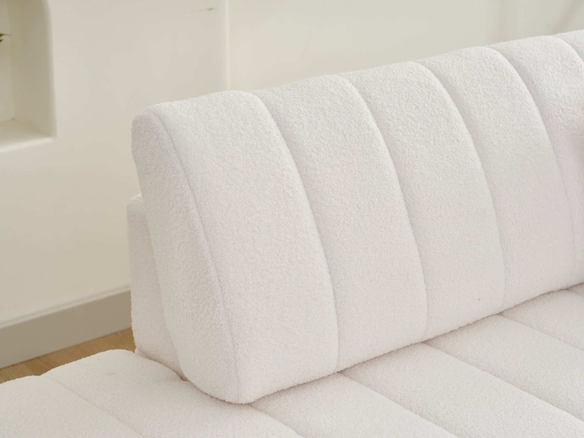 Jessica - Lamb Wool Sectional Sofa With Chaise, Versatile Configuration - Best Buy Furniture