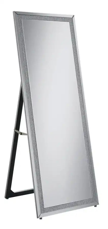 Giddish - Full Length Standing Mirror - Silver - Best Buy Furniture