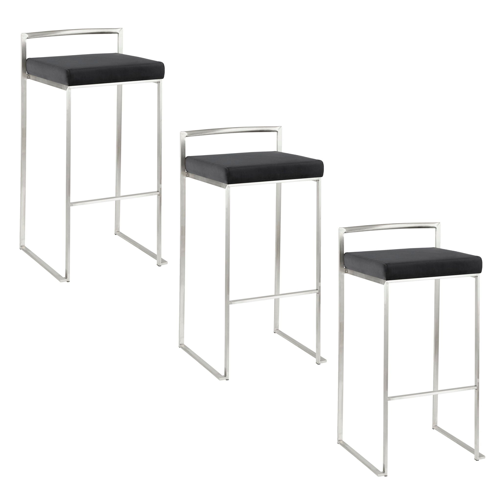 Fuji - Contemporary Stackable Design Barstool - Best Buy Furniture