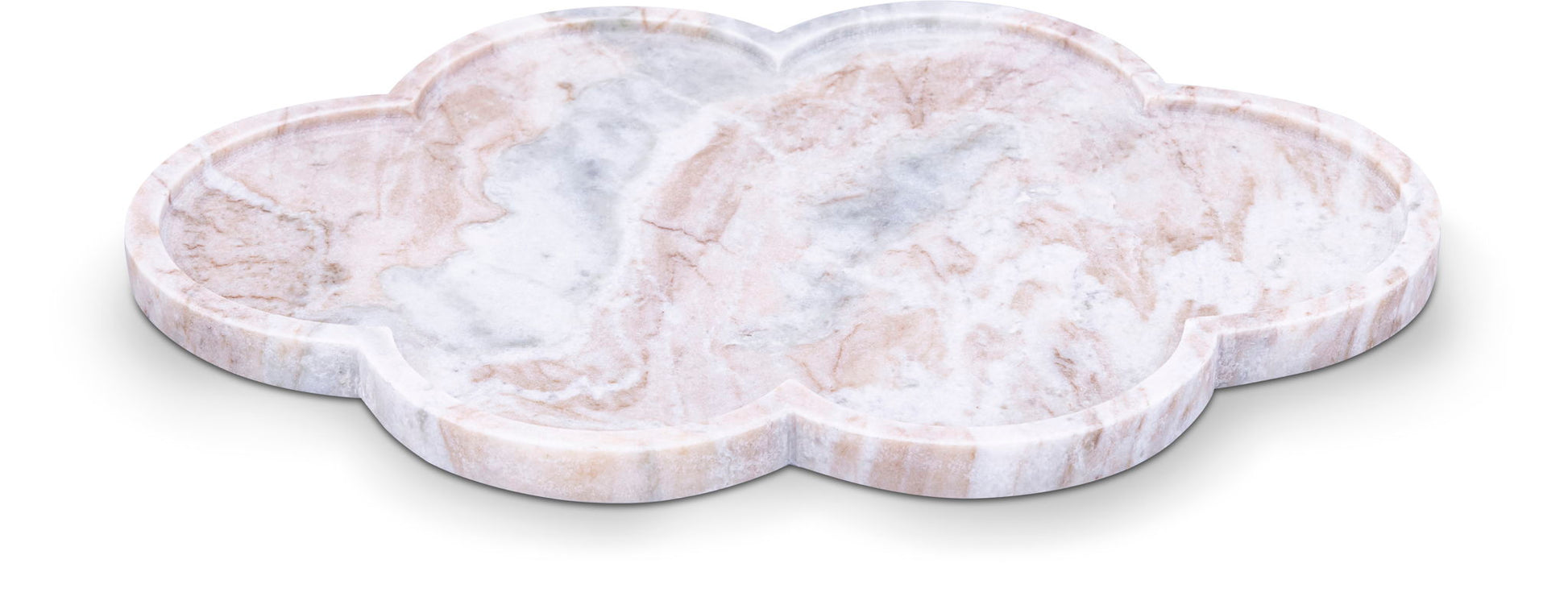Rimini - Marble Clover Shaped Tray - Best Buy Furniture