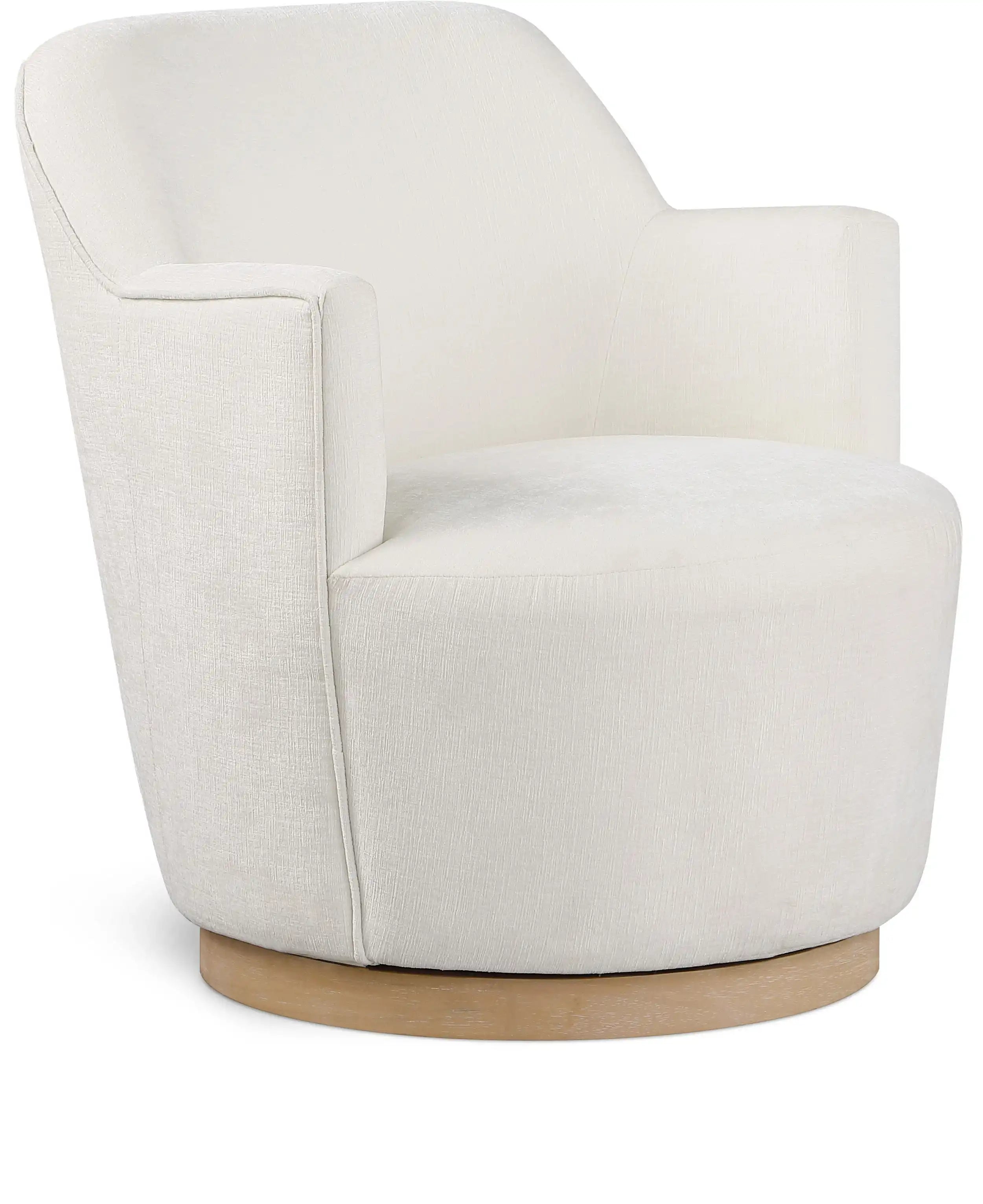 Clarita - Chenille Swivel Accent Chair - Best Buy Furniture