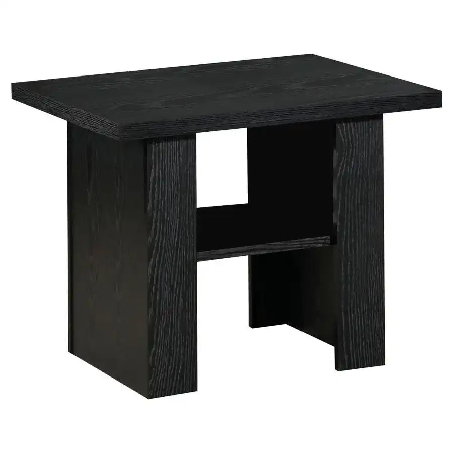 Rodez - 3 Piece Engineered Wood Coffee Table Set - Black Oak - Best Buy Furniture