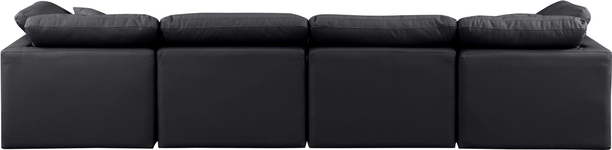 Indulge - Faux Leather 4 Seat Modular Sofa - Best Buy Furniture