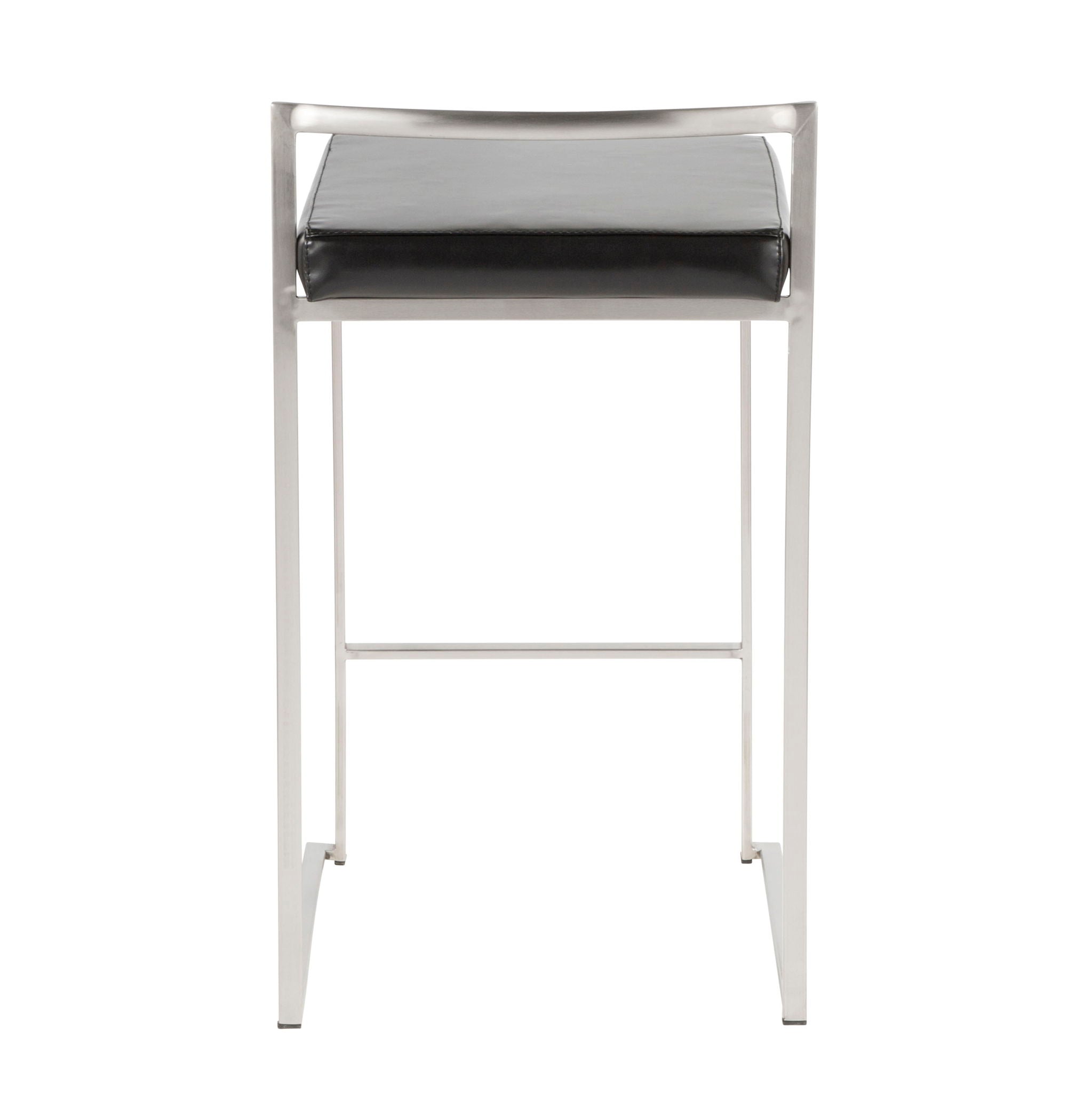 Fuji - Contemporary, Stackable Elegant Counter Stool (Set of 2) - Best Buy Furniture