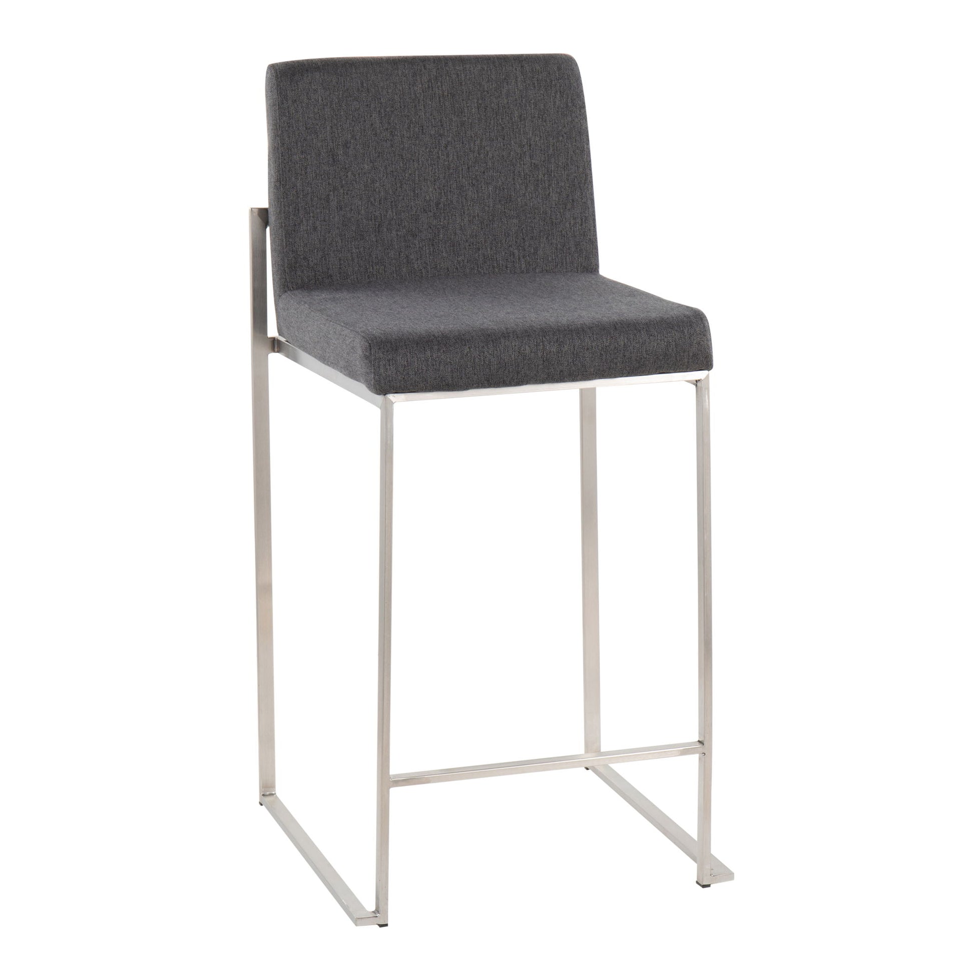 Fuji - Contemporary High Back Counter Stool, Functional Design - Best Buy Furniture